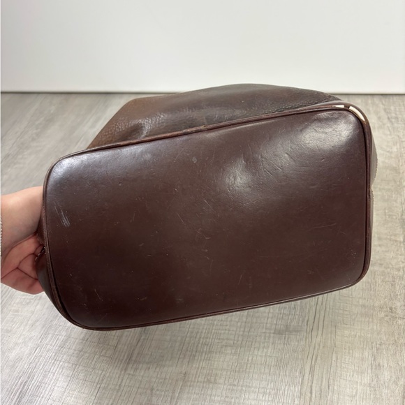 Dooney & Bourke vintage brown leather drawstring bucket bag - Picture 9 of 10